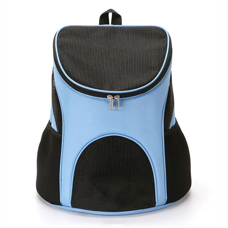 

Mochila para mascotas Transportin para perros Bolsa de viaje para mascotas Disenada para viajes Senderismo Caminar Uso al aire libre, azul-M