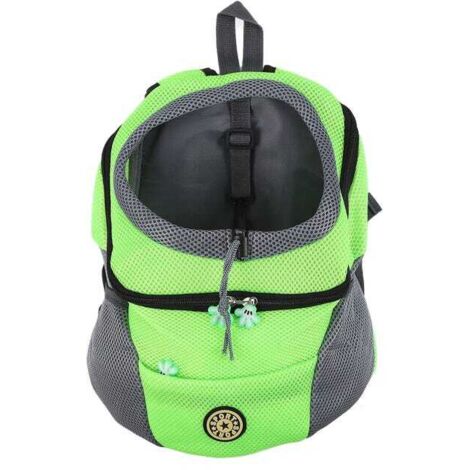 Mochila para mascotas, ventilada, cómoda, espaciosa, ecológica, mochila para perros para viajes (tejido Oxford)