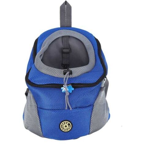 Mochila para mascotas, ventilada, cómoda, espaciosa, ecológica, mochila para perros para viajes (tejido Oxford)