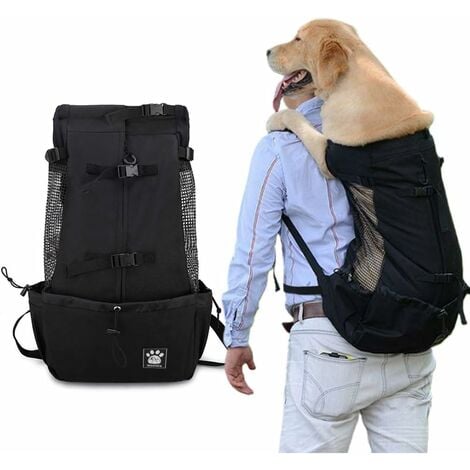 Mochila Para Perros MINKUROW Con Forro Impermeable, Mascota Pequeña Para Senderismo, Ciclismo Para Caminar, Tamaño L: 57x12x28cm