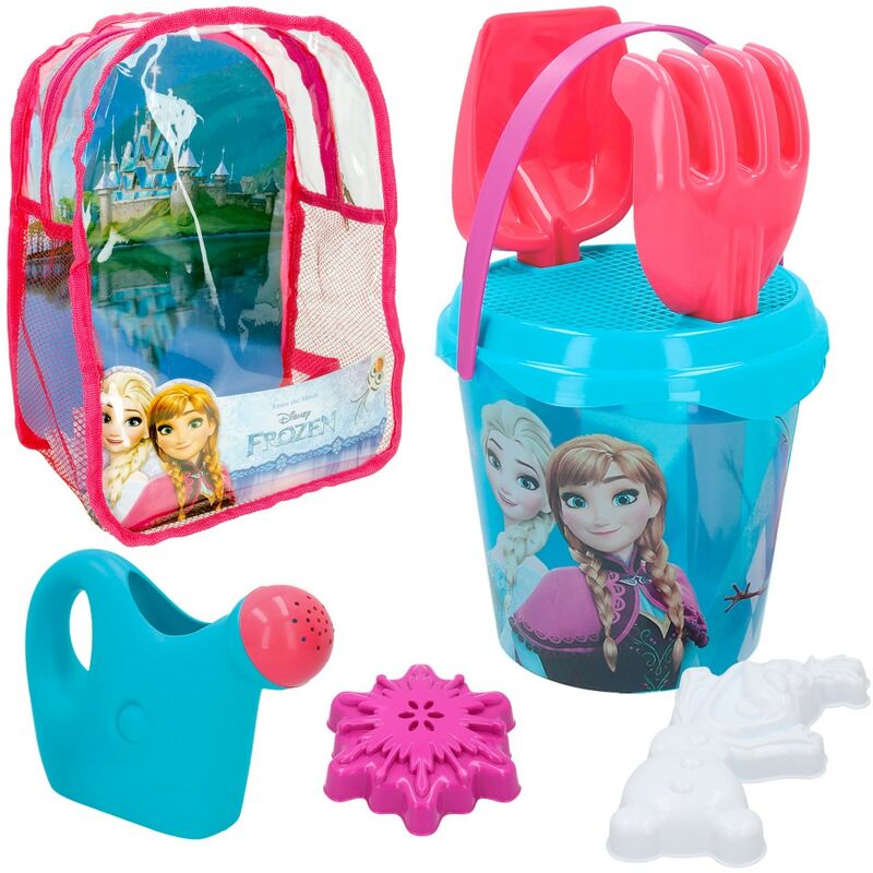 

Mochila playa frozen cubo 18 cm con accesorios