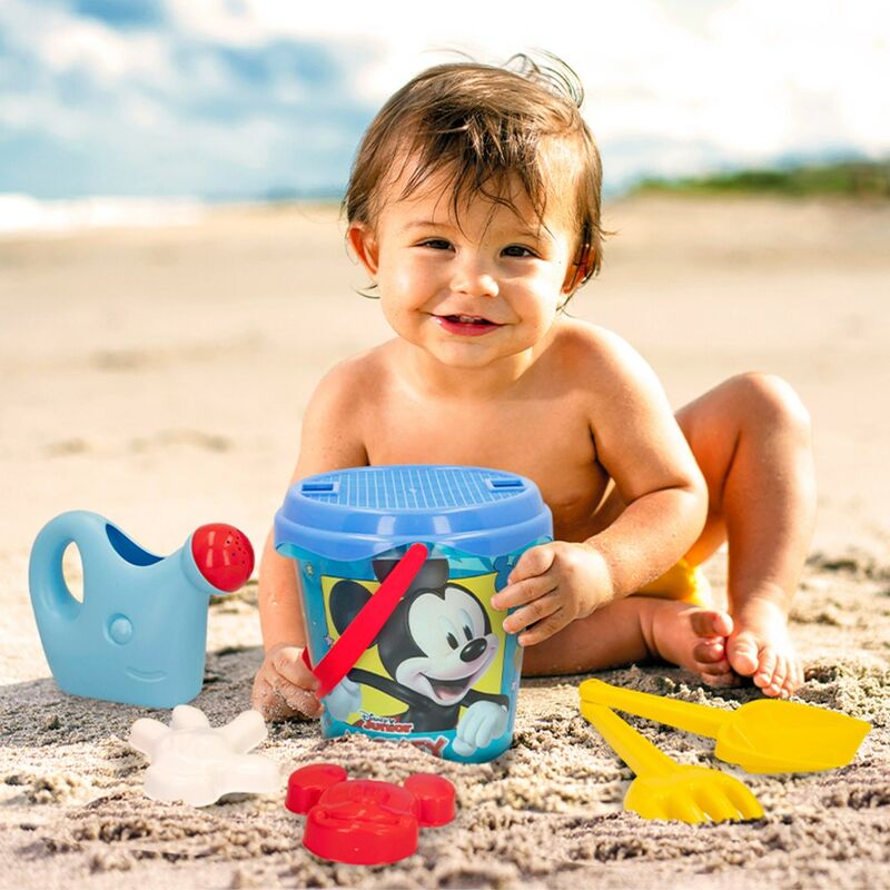 

Mochila playa mickey cubo 18 cm con accesorios