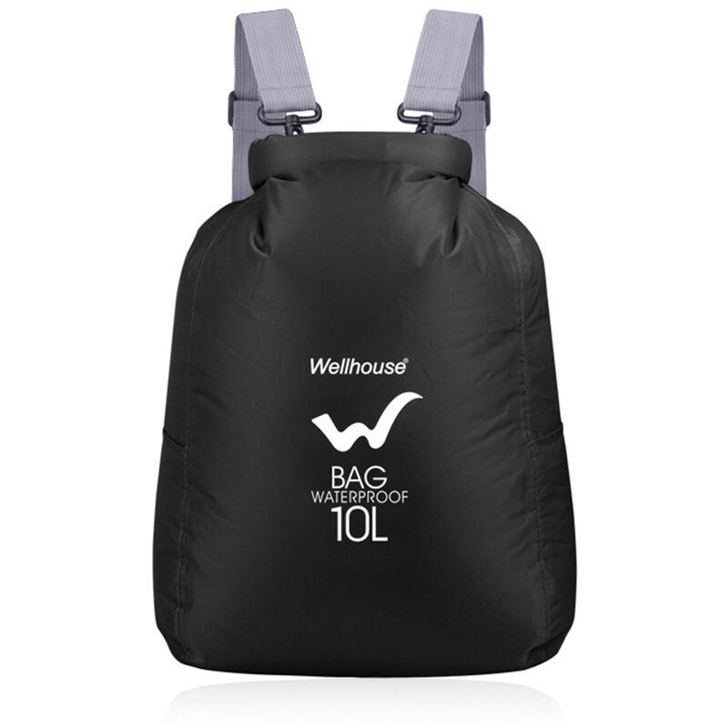 

Wellhouse - Mochila impermeable ultraligera del bolso del gimnasio de los deportes al aire libre del saco seco impermeable de 10L para acampar