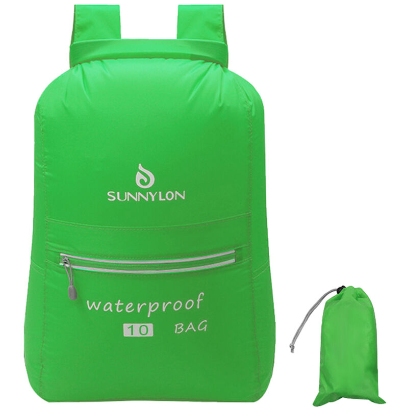 

Mochila seca impermeable con tapa enrollable, bolsa seca para kayak, playa, canotaje, senderismo, acampada, pesca,Verde