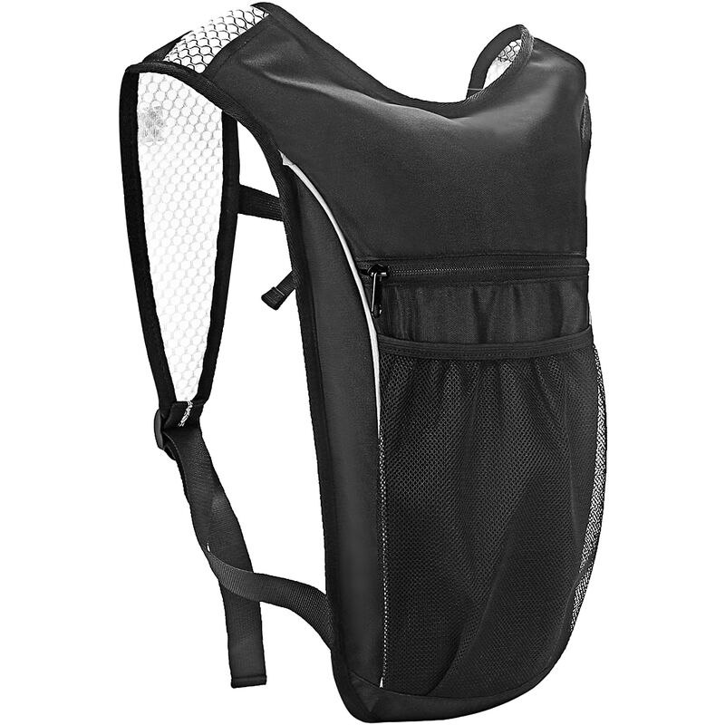 

Asupermall - Mochila ultraligera para ciclismo al aire libre con hidratacion, mochila para correr, correr, escalar, senderismo,Negro