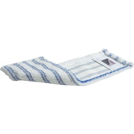 Mocio con tasche in microfibra, bianco/blu B500mm