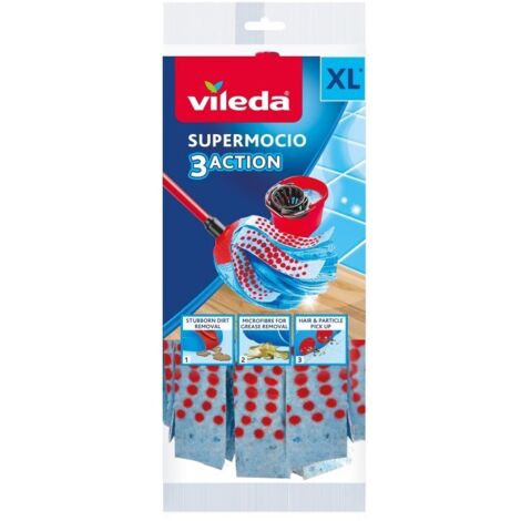 Mocio in Microfibra di Ricambio per Scopa Vileda
