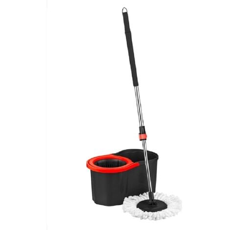 Mop per pavimenti Turbo Wiper Mop Set con cuscinetti in microfibra da 3  pezzi e pulizia del pavimento lavabile con secchio facile
