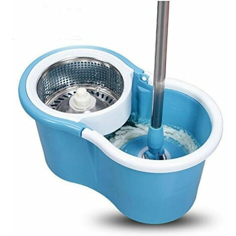 Lavapavimenti mocio mop rotante secchio con centrifuga Inox Espresso Plus