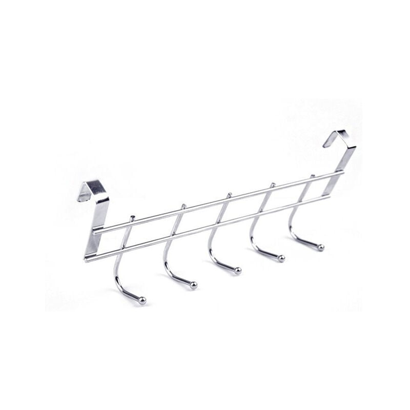 Moda 5 ganci gancio in acciaio inox per porta
