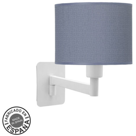 Moda Applique Pliante 1xe14 Blanc/bleu 26x17x28 Cm