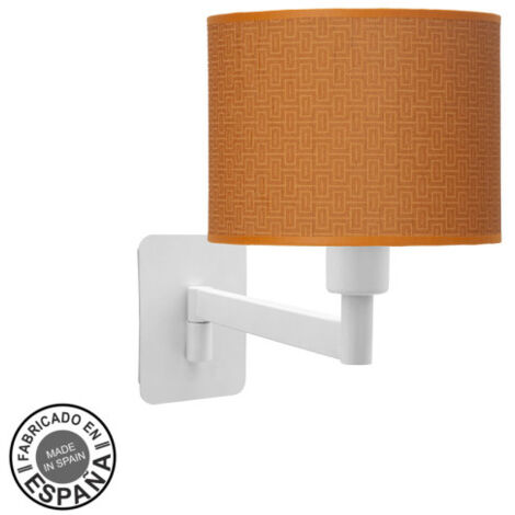 Moda Applique Pliante 1xe14 Blanc/orange 26x17x28 Cm