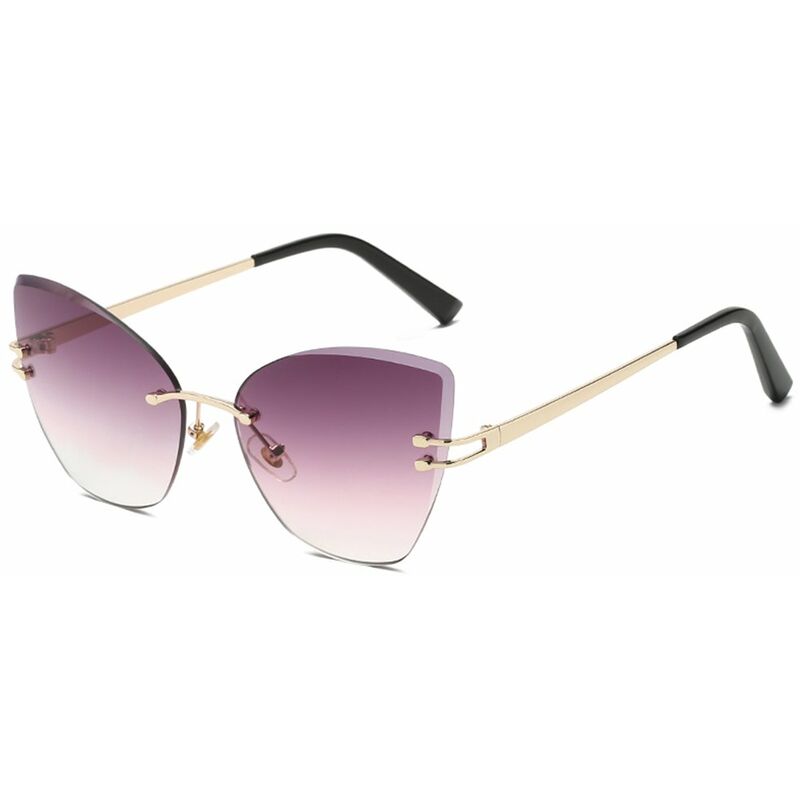 

Moda mujer gafas de sol UV400 gafas sin marco ojo de gato gafas de sol senoras gafas,C1