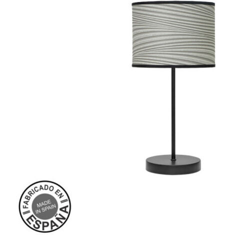 Moda Tischlampe 1xe14 Schwarz/Grau Groove 42x17x17cm
