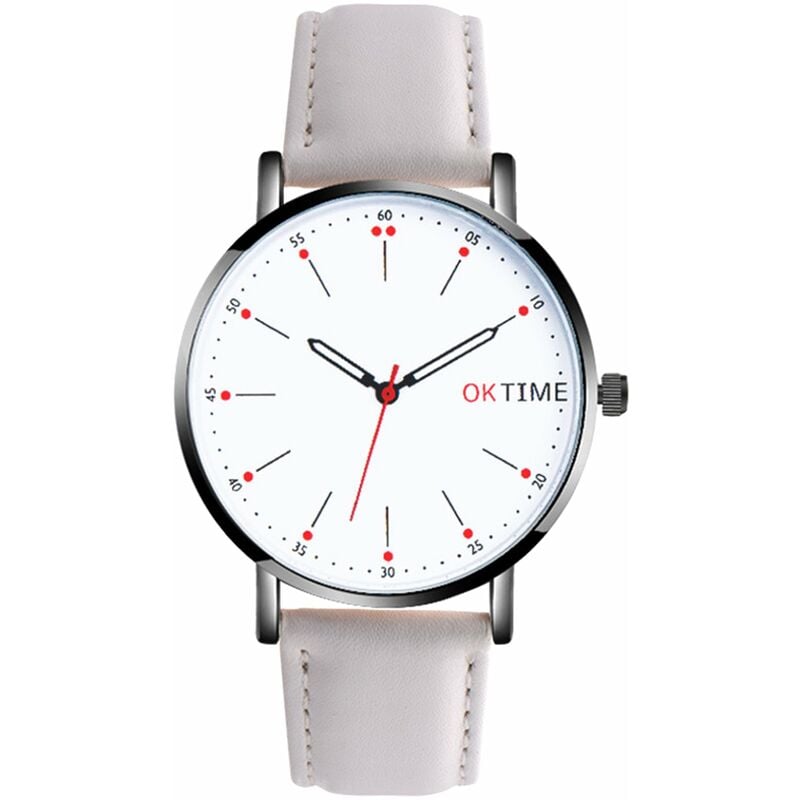 

Moda Ultra Simple Pareja Reloj de cuarzo Casual Elegante Reloj de pulsera analogico unisex,Gris