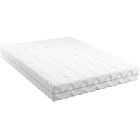 MODAMS Bambu 140 x 190 - 532 Ressorts ensachés - Mousse PU 24kg/m² - Respirant - Déhoussable - Réversible - Ep. 20 cm