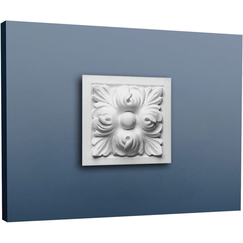 Orac - Frontone per porte elemento decorativo Decor D210 luxxus pattern foglie d'acanto 9 x 9 cm