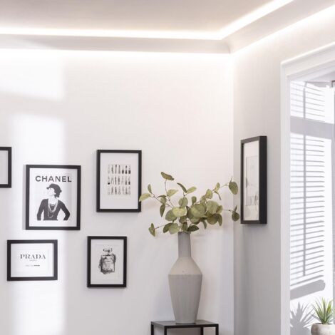 Modanatura per 2 Striscia LED 2m Arco Design Bianco