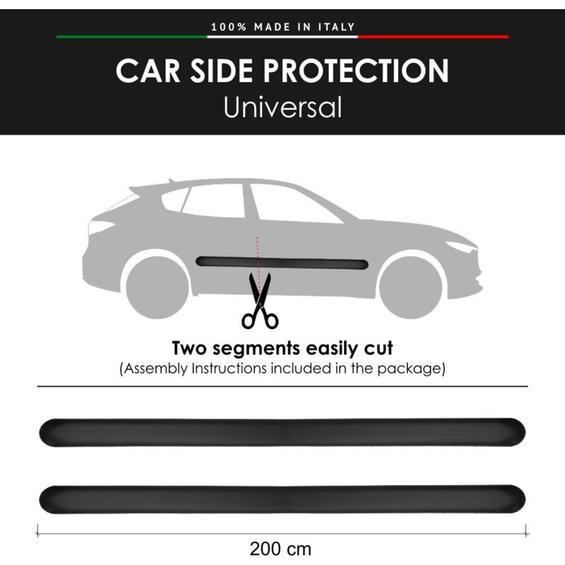 Modanature Laterali Universali Arrotondati con Biadesivo 3M