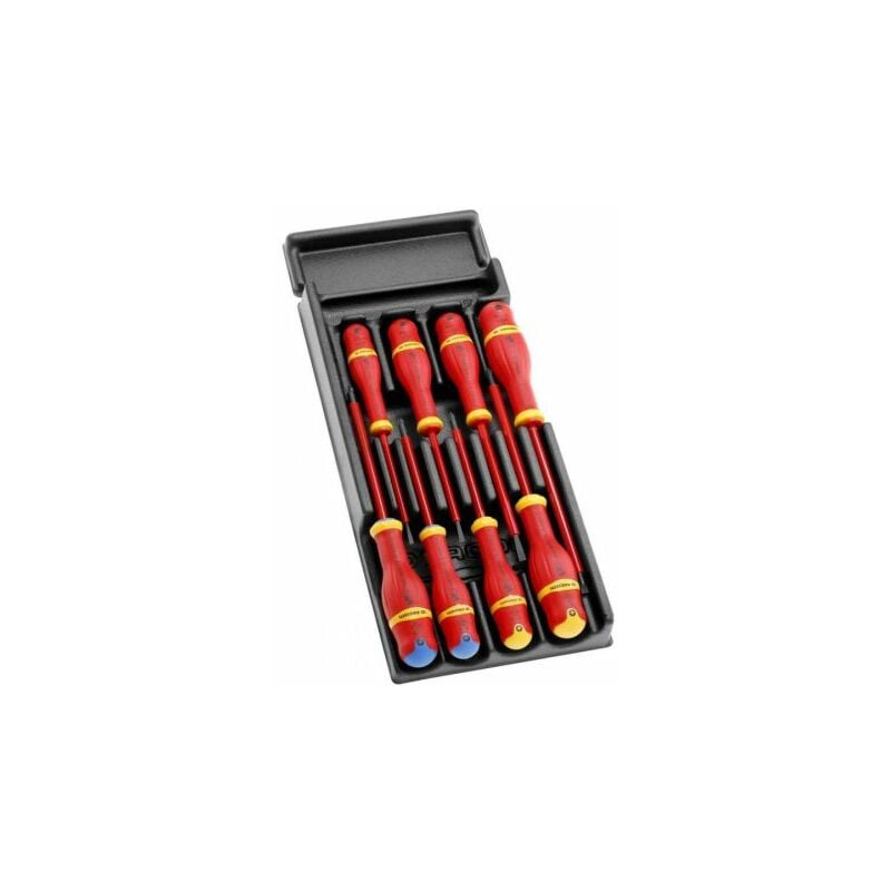 Jeu de tournevis Facom Phillips, tête fendue 8 pièces ( Prix pour 1 )