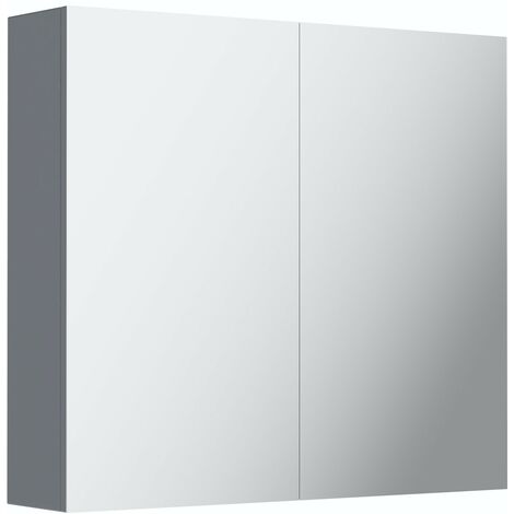 Mode Adler grey mirror cabinet - Grey