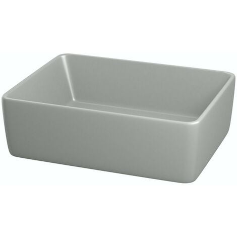 Mode Ellis grey coloured countertop basin 485mm - Grey