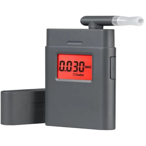 Ethylotest électronique Homologué NF - Alcoomètre Numérique Avec écran LCD Et Voix, Portable Et Rechargeable