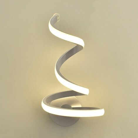 Modeen Applique Mural LED Spirale Lumière Créativité Lampe de Mur En Métal pour Chambre Allée Salon Couloir