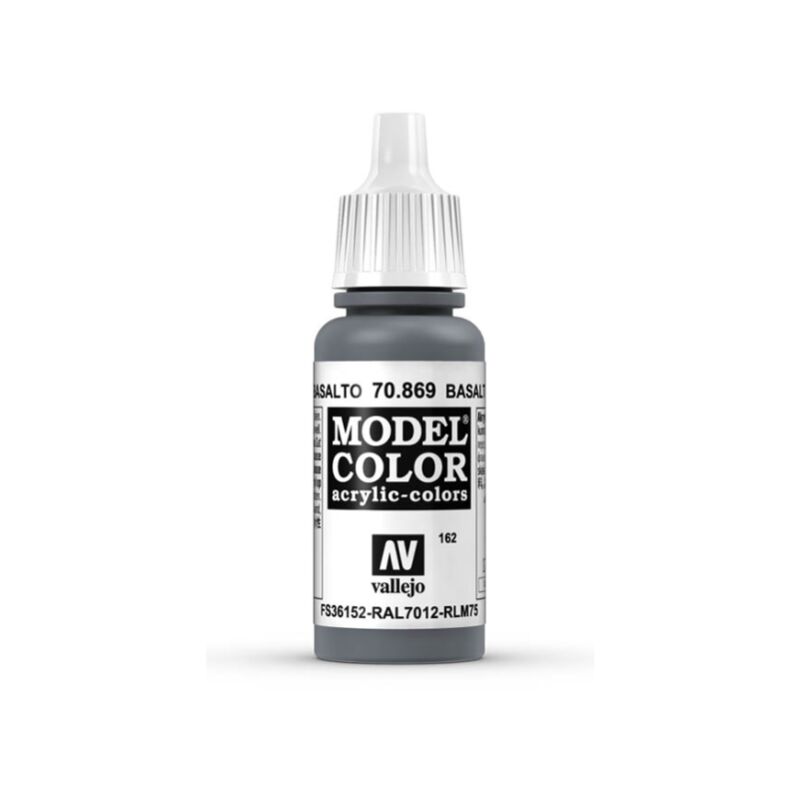 

Acrylicos Vallejo - MODEL COLOR PINTURA ACRILICA MATE 17 ML | COLOR: 869 Gris Basalto - 869 Gris Basalto