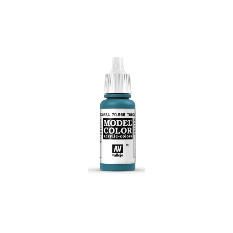 

Acrylicos Vallejo - MODEL COLOR PINTURA ACRILICA MATE 17 ML | COLOR: 966 Turquesa - 966 Turquesa