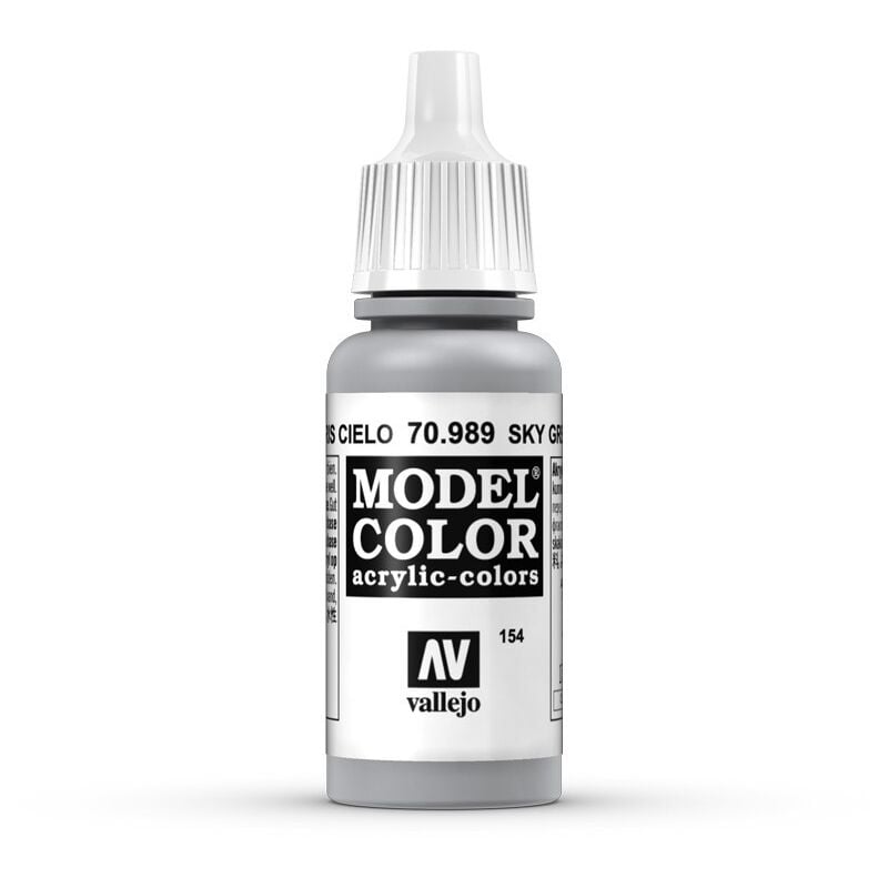 

Acrylicos Vallejo - MODEL COLOR PINTURA ACRILICA MATE 17 ML | COLOR: 989 Gris Cielo - 989 Gris Cielo