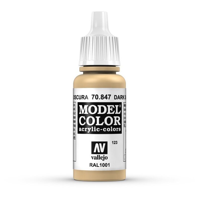 

Acrylicos Vallejo - MODEL COLOR PINTURA ACRILICA MATE 17 ML | COLOR: 847 Arena Oscura - 847 Arena Oscura