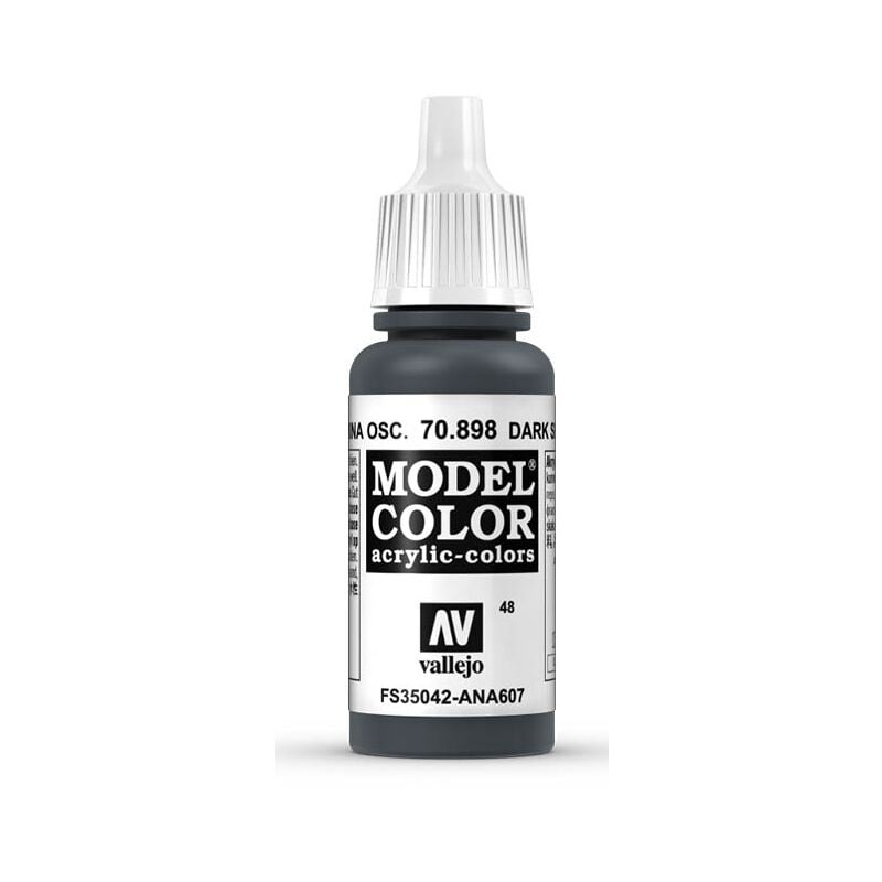 

Acrylicos Vallejo - MODEL COLOR PINTURA ACRILICA MATE 17 ML | COLOR: 898 Azul Marina Oscuro FS35042/ANA607 - 898 Azul Marina Oscuro FS35042/ANA607