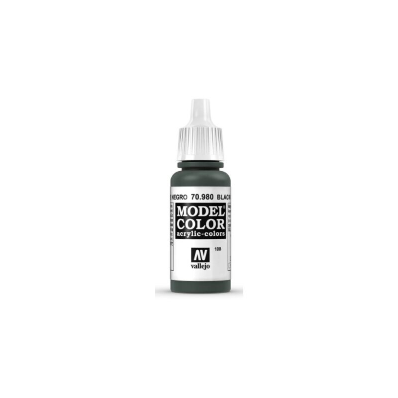 

Acrylicos Vallejo - MODEL COLOR PINTURA ACRILICA MATE 17 ML | COLOR: 980 Verde Negro - 980 Verde Negro