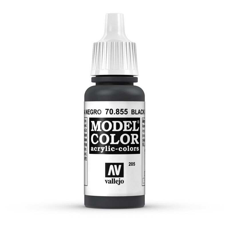 

Acrylicos Vallejo - MODEL COLOR PINTURA ACRILICA MATE 17 ML | COLOR: 855 Pátina Negro - 855 Pátina Negro