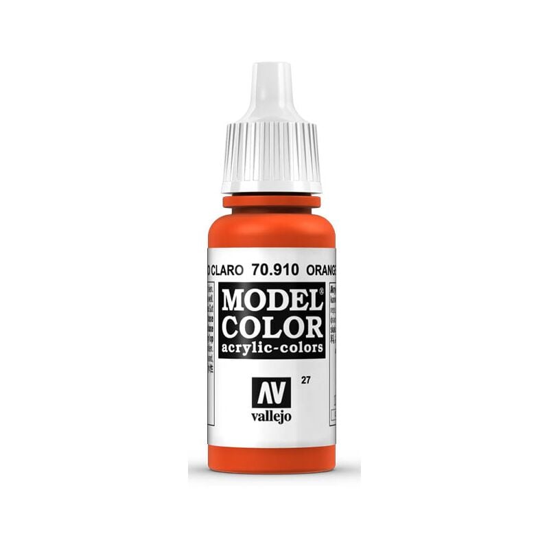 

Acrylicos Vallejo - MODEL COLOR PINTURA ACRILICA MATE 17 ML | COLOR: 910 Rojo Claro - 910 Rojo Claro