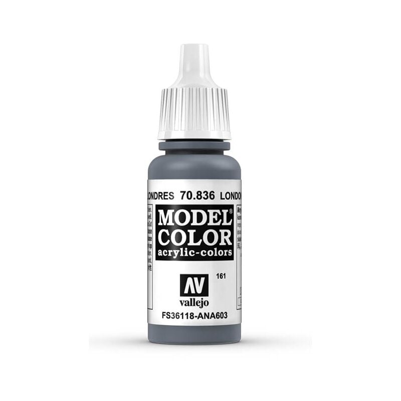 

Acrylicos Vallejo - MODEL COLOR PINTURA ACRILICA MATE 17 ML | COLOR: 836 Gris Londres - 836 Gris Londres