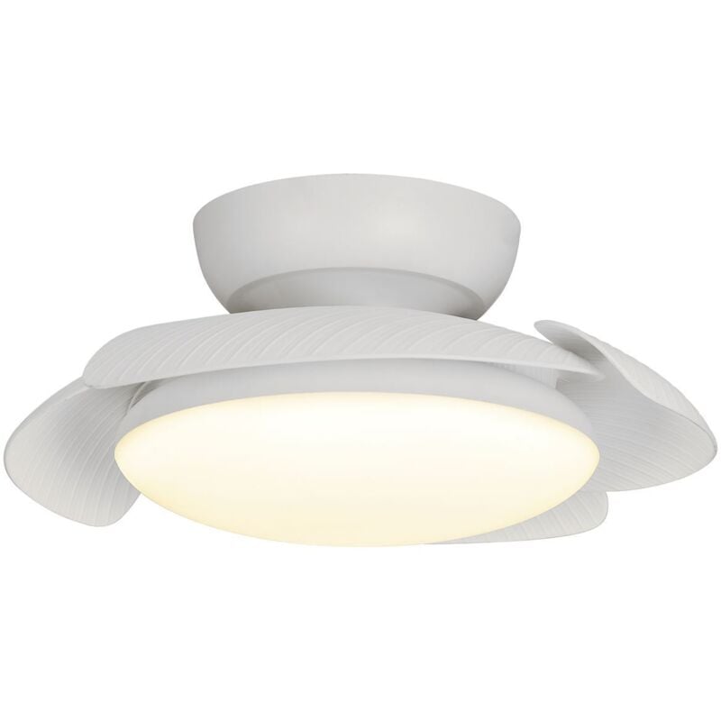 Akunadecor - Plafonnier design, Plafonnier led Ventilateur Aloha 45W Blanc en Plastique, mantra