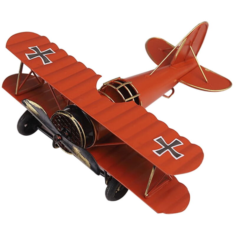 Feiyue - Modèle d'avion vintage en fer et métal, modèle d'avion, artisanat pour accessoires photo, jouet pour enfants, décoration de maison,