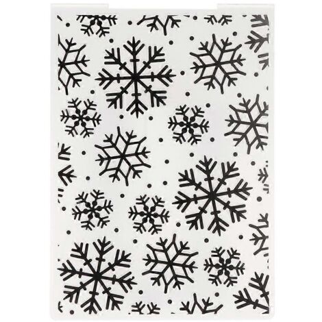 Modèle de dossier à gaufrer flocon de neige de Noël pour album photo de scrapbooking et cadeaux