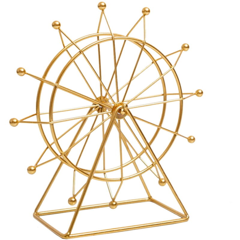 Feiyue - Modèle de grande roue en fer Roue ferrique en fer Décorations pour la maison Ornements de bureau Décoration pour la maison