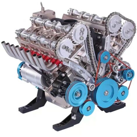 Modèle de moteur de voiture 8 cylindres en résine – Décoration de bureau créative – Idéal pour passionnés d'automobile – Cadeau haut de gamme
