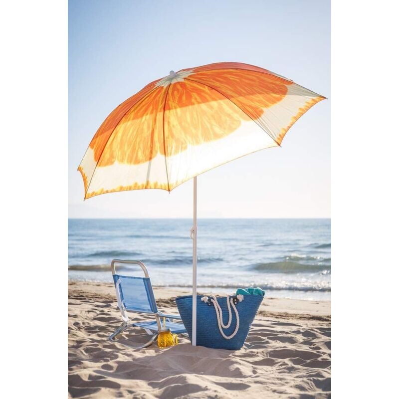 Modèle de parapluie de plage Orange