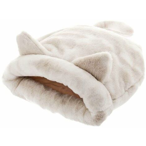 Modèle de sac de couchage pour niche en polaire pour chiens et chats