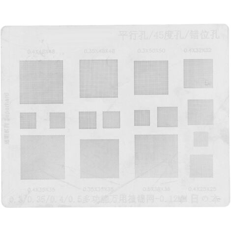 Modèle de Soudure Universel en Toile d'Étain pour Réparation de Puce BGA Téléphone