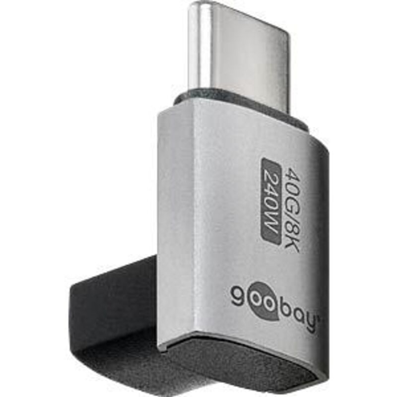 Goobay - Modèle du produit : Adaptateur usb-c Mâle vers usb-c Mâle coudé à 90°