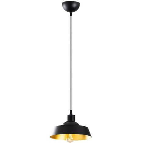 Modell 29 Deckenpendelleuchte in Schwarz und Gold