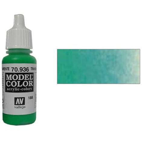 Modellbau Grafik Miniaturbemalung- Farbe Model Color Vallejo 70.936 transparent grün/ transparent green