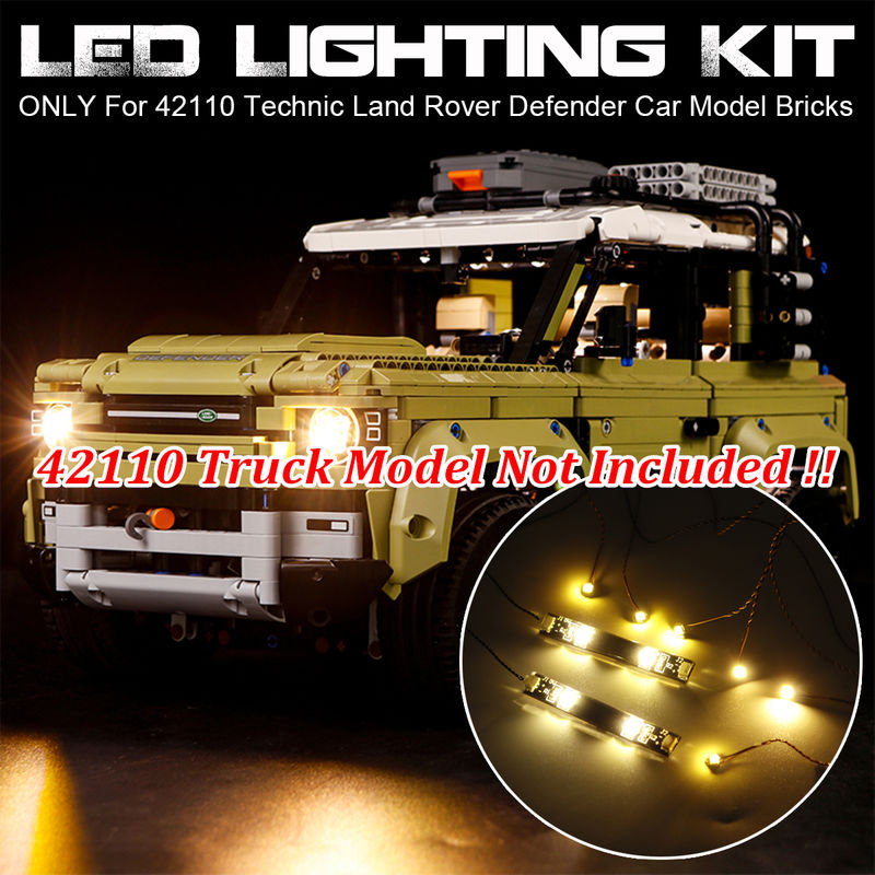 

(Modelo de camión 42110 no incluido) Kit de iluminación LED solo para 42110 Technic Land Rover Modelo de coche Ladrillos de construcción Juguetes