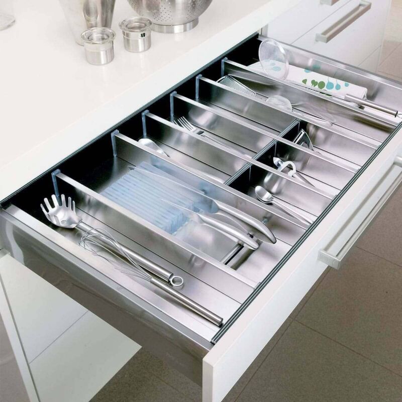 

Modelo Talos Cubertero Negro-Inox Mueble De 90 Cms Blum R/9502 - Negro / Inox